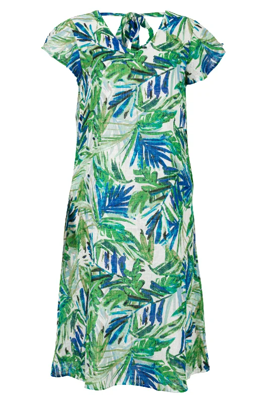 100% Printed Cotton Dress | Royal Fern | 6279AR