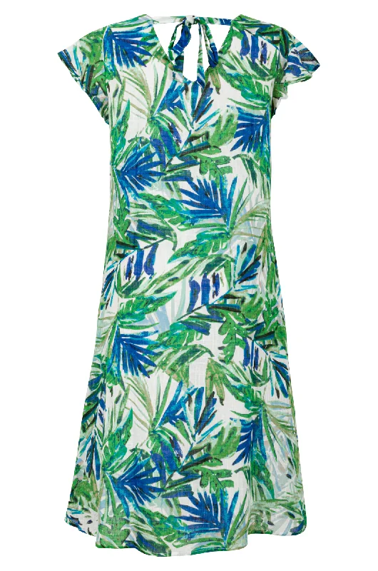 100% Printed Cotton Dress | Royal Fern | 6279AR