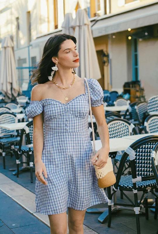 Maisy Dress - Blue Gingham