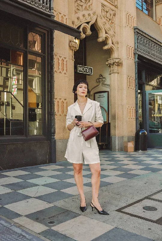 Peyton Romper - Ivory