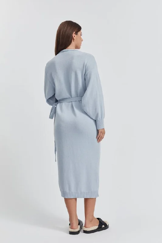 Knit Cotton Wrap Dress - FINAL SALE