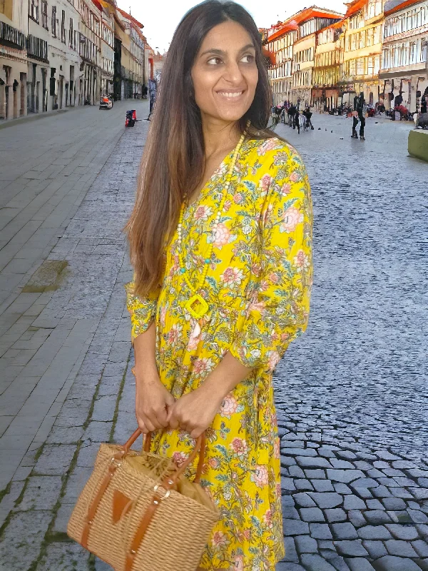 Floral Dress Yellow