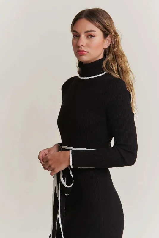 The Beatrice Contrast Sweater Dress