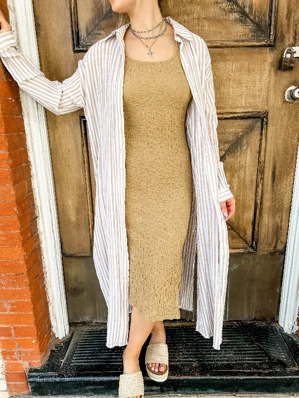 Transcend Taupe Texture Dress